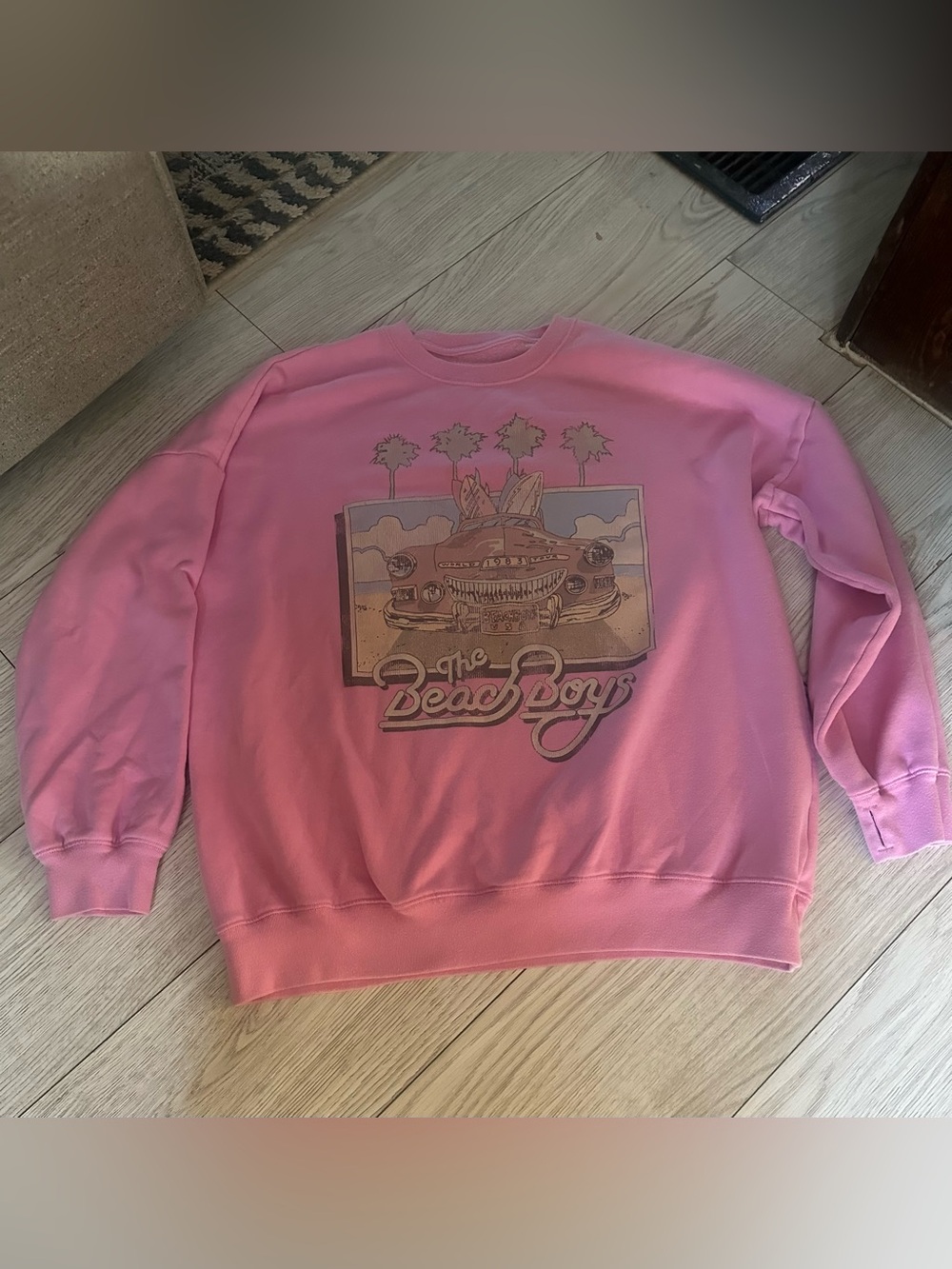 Abercrombie & Fitch Pink Graphic Crewneck Sweatshirt 17/18